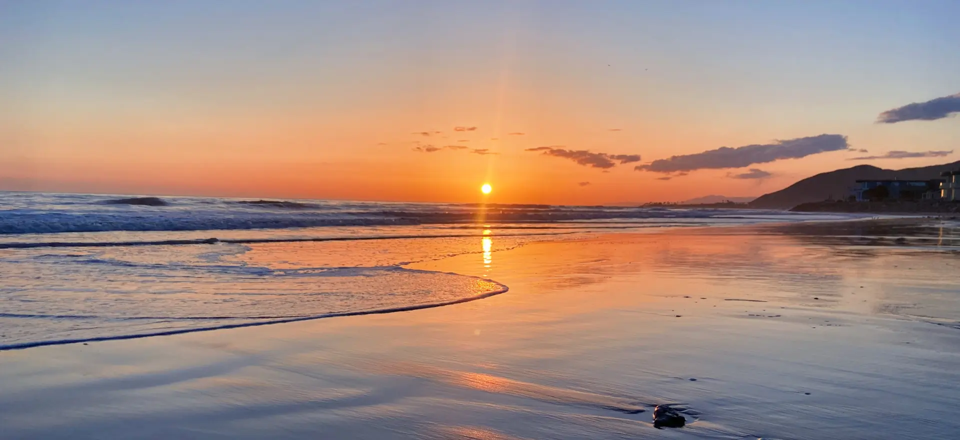 Oxnard beach at sunset