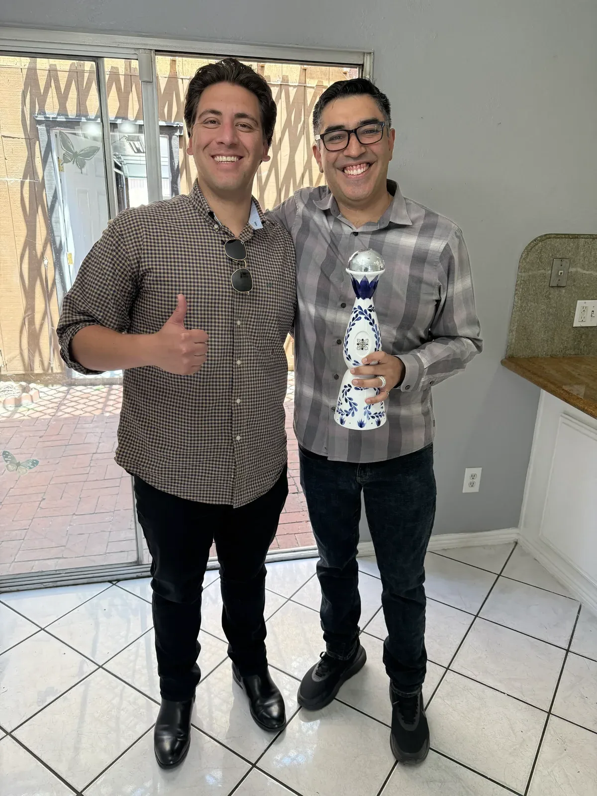 Luis with Edgar Limon at their new home