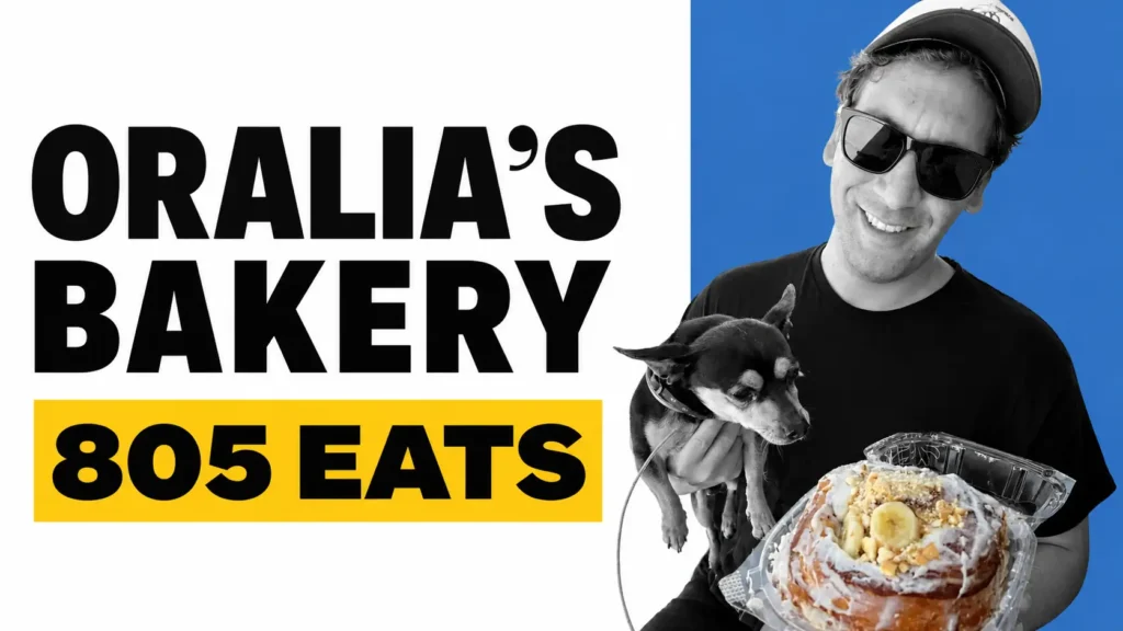 Oralia's Bakery in Oxnard, 805 Eats: Edgar Limon and his dog Dino with a frosted pastry